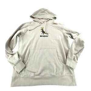 Jean Michel T-Rex Basquiat Hoodie Sweatshirt Beige Pullover Crown Dino M